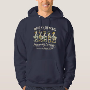 Quirky Quacks Running Society Lustiger Läufer T-Sh Hoodie
