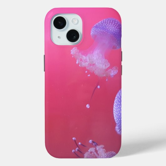 Quirky-Qualle im rosa Wasser Case-Mate iPhone Hülle (Rückseite)