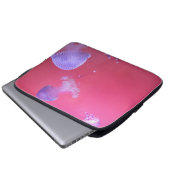 Quirky-Qualle im rosa Wasser Laptopschutzhülle (Vorne Knopf)