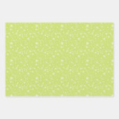 Quirky Retro Christmas Elf Rosa grüner Name Geschenkpapier Set (Vorderseite 3)