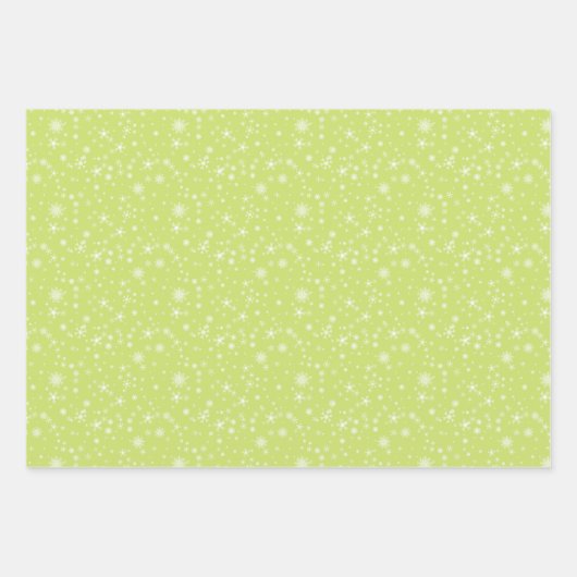 Quirky Retro Christmas Elf Rosa grüner Name Geschenkpapier Set (Vorderseite 3)