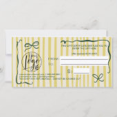 Quirky Retro Citrus HandDrawn Bow Gift Certificate (Rückseite)