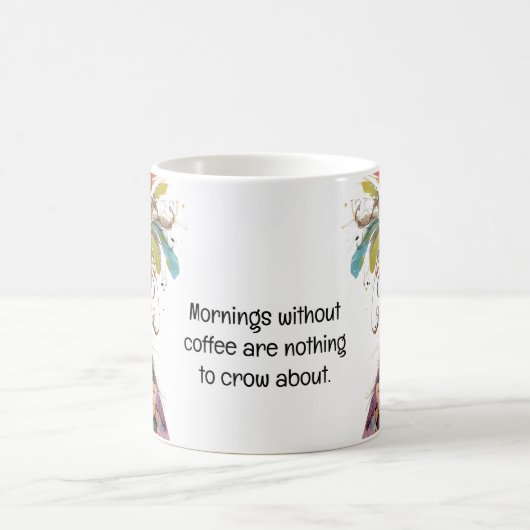 Quirky Rooster Coffee Spaß Kaffeetasse (Mittel)