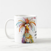 Quirky Rooster Coffee Spaß Kaffeetasse (Links)