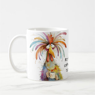 Quirky Rooster Coffee Spaß Kaffeetasse