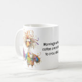 Quirky Rooster Coffee Spaß Kaffeetasse (Vorderseite Links)