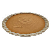 Quirky Round Pumpkin Pie Schneidebrett (Ecke)