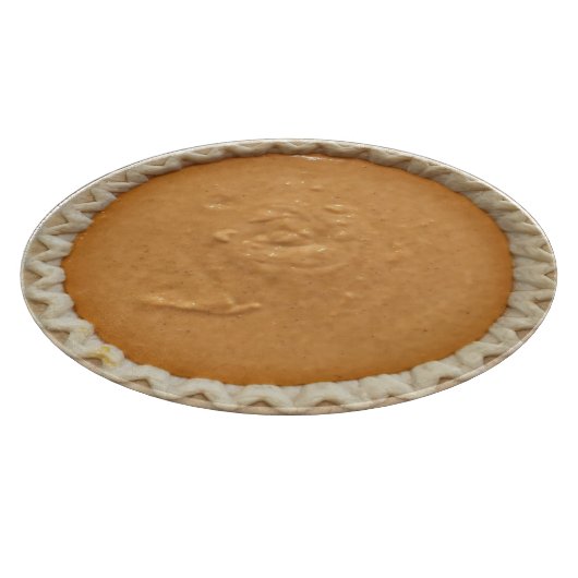 Quirky Round Pumpkin Pie Schneidebrett (Ecke)