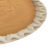 Quirky Round Pumpkin Pie Schneidebrett (Ecke)