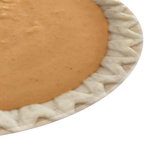 Quirky Round Pumpkin Pie Schneidebrett (Ecke)