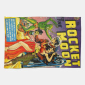 QUIRKY SCI FI PULP DESIGN HANDTUCH (Horizontal)