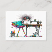 Quirky Seamstress Nähtailor Visitenkarte (Vorderseite)