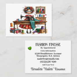 Quirky Seamstress Nähtailor Visitenkarte