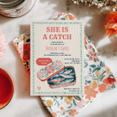 Quirky She Is A Catch Sardine Social Bridal Shower Einladung