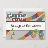 Quirky, Spaß, Spielabend, Brettspiele-Enthusiasten Einladung (Vorderseite)