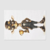 Quirky Steampunk Giraffe, Trophäe Cup mit 9 Decoup Seidenpapier (Vorderseite)