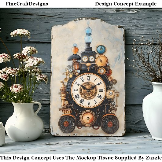 Quirky Steampunk Uhrengetriebe Hebel R3 Decoupage Seidenpapier