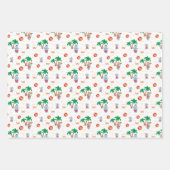 Quirky Summer Hippo Beach Surf Thema Geschenkpapier Set (Vorderseite 3)