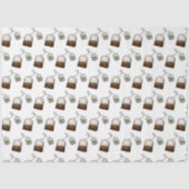 Quirky Tea Bag Muster Seidenpapier (Vorderseite)