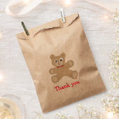 Quirky Teddy Bear Vielen Dank Geschenktütchen (Ausgeschnitten)