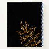 Quirky Tiger Pattern auf hellrosa Notizblock (Rückseite)