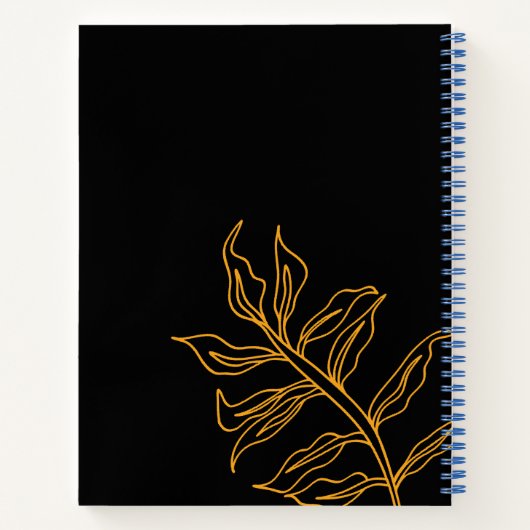 Quirky Tiger Pattern auf hellrosa Notizblock (Rückseite)