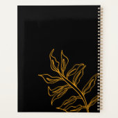 Quirky Tiger Pattern auf hellrosa Planer (Rückseite)