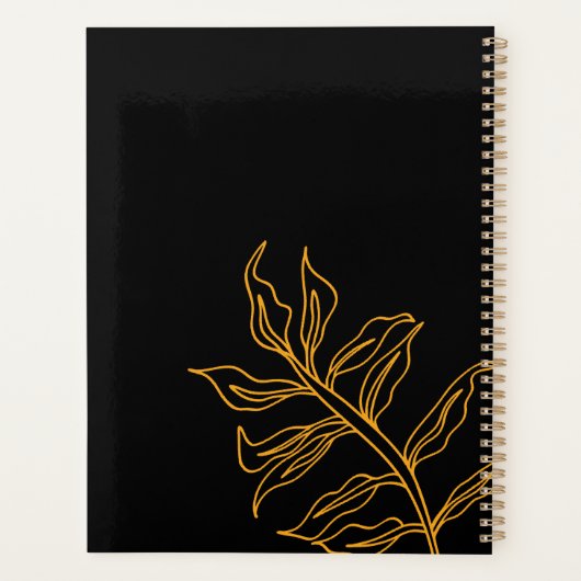 Quirky Tiger Pattern auf hellrosa Planer (Rückseite)