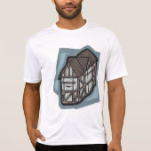 Quirky Tudor House Mittelalterliche Architektur T-Shirt (Vorderseite)