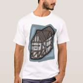 Quirky Tudor House Mittelalterliche Architektur T-Shirt (Vorderseite)