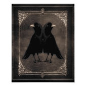 Quirky Twin Crows Fotodruck (Vorne)