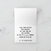 Quirky und Funny Apotheker Weihnachten Mitteilungs (Innenseite)