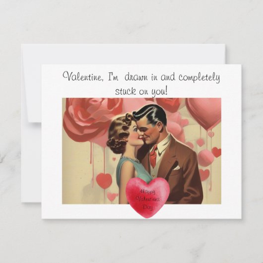 Quirky-Valentinstag Mitteilungskarte (Vorderseite)