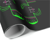 Quirky Venus Flytrap Wrapping Paper Roll Geschenkpapier (Rolleneckpunkt)