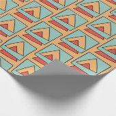 Quirky-Vintages Retro-Muster Geschenkpapier (Ecke)
