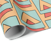 Quirky-Vintages Retro-Muster Geschenkpapier (Rolleneckpunkt)