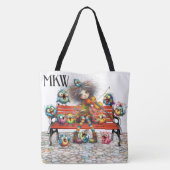 Quirky Violin Serenade - SEHEN SIE ZURÜCK! Tasche (Rückseite)