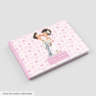 Quirky Watercolor Wedding Memory Gast book Gästebuch