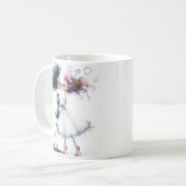 Quirky Wedding Brie and Groom Kaffeetasse (Vorderseite Links)