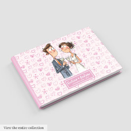 Quirky Wedding Couple Keepake Gästebuch