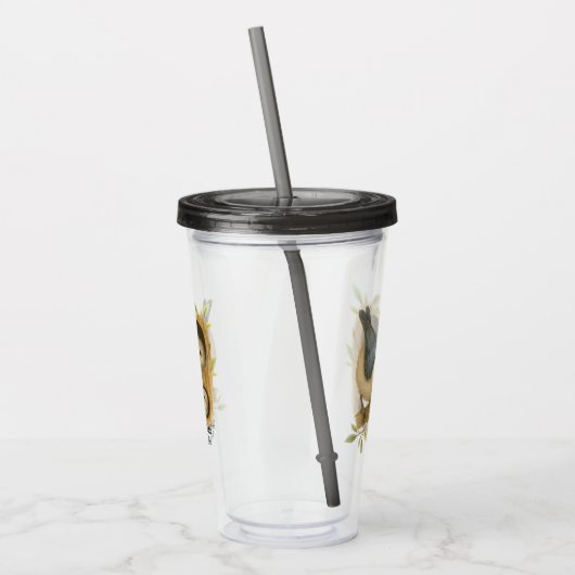 Quirky-Weiß-Brüste Acryltrinkbecher (Links)