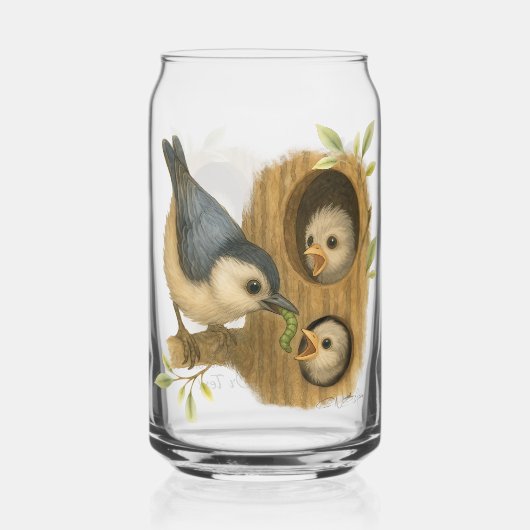 Quirky-Weiß-Brüste Dosenglas (Rückseite)