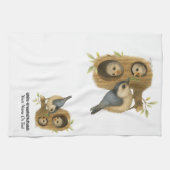 Quirky-Weiß-Brüste Geschirrtuch (Horizontal)