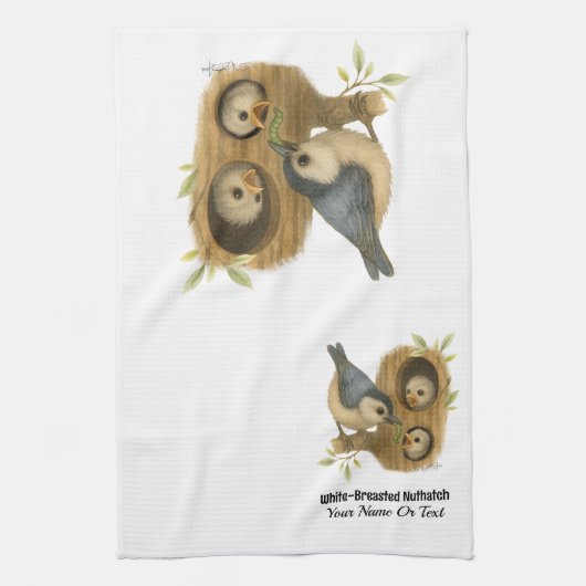 Quirky-Weiß-Brüste Geschirrtuch (Vertikal)