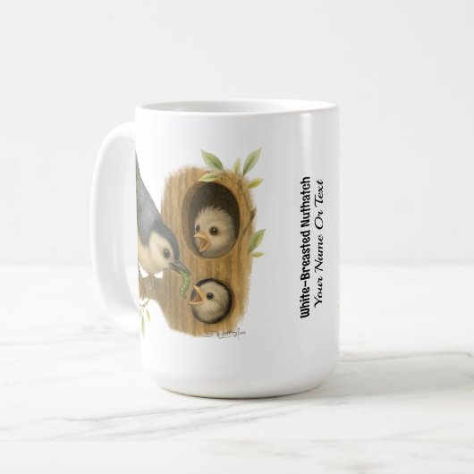 Quirky-Weiß-Brüste Kaffeetasse (Vorderseite Links)