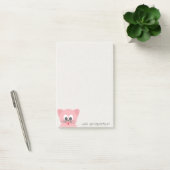 Quirky Whimsical Cat Glittery-Hello Gorgeous Post-it Klebezettel (Büro)