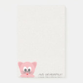 Quirky Whimsical Cat Glittery-Hello Gorgeous Post-it Klebezettel (Vorderseite)