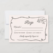 Quirky & Whimsical Cupid Cherubs Wedding RSVP Karte (Vorderseite)