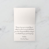 Quirky Whimsical Hand Drawn Doodle Shoes Hochzeit Dankeskarte (Innenseite)