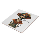 Quirky Whimsical Woman - Sei du. Fliese (Seite)